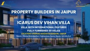 What size in 3 bhk villa in Jaipur for sale?